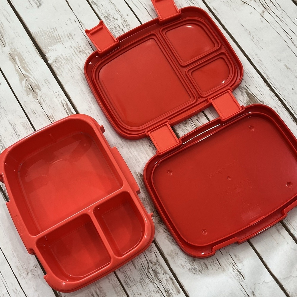 Bentgo Fresh Bento Lunch Box Container Red Divided Tray Compartment Leak Proof